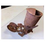 Antique Cast Iron Planter Seeder - Rusted Thru in