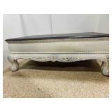 LARGE Wooden Coffee Table Black Paint Top