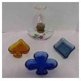 3 Indiana Glass Tiara Exclusive Trinket Dishes
