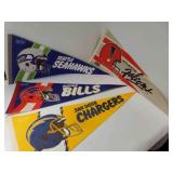 4 Pennants 11ï¿½" X 29" - Seattle Seahawks - San