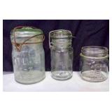2 Atlas Mason Jars, Wheaton Canning Jar