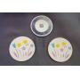 2 Floral Design Ceramic Coaster, Pfaltzgraff