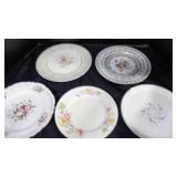5 Vintage plates Homer Laughlin; Atlas; Serenade
