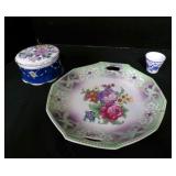 K, L German Porcelain serving plate