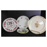 Vintage French Saxon China cake plate "old lace"