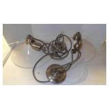 2 Vintage adjustable ceiling lights