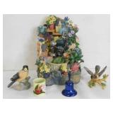 Tabletop Fountain music box; bell; ceramic