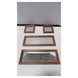 Homco set of rectangular glass frames