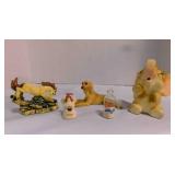 Vintage ceramic, resin figurines