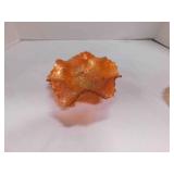 Vintage Fenton Lotus, Grape Marigold Carnival foot