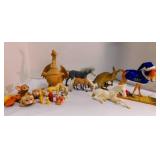 vintage animal figurines to include Breyer horses