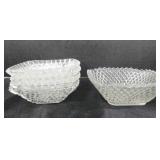 3 Vintage Indiana glass berry bowls; berry bowl