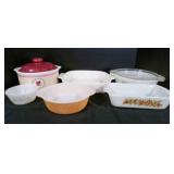 Anchor Hocking Fire-King loaf pan; casserole