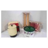 4 cup electric hot pot; potpourri pot; candles