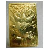 1999 gold plated Togepi Pokï¿½mon Burger King card