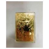 1999 gold plated Pikachu Pokï¿½mon Burger King card