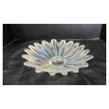 Vintage Federal Glass iridescent petal bowl