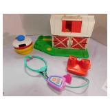 Fisher Price Barn; Viewmaster; baby stethoscope
