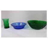 Vintage Anchor Hocking Forst Green tumbler
