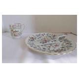 Vintage pie plate "Wild Flowers" by Andrea Sadek