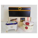 Vintage Enesco trinket box; Powell Collection