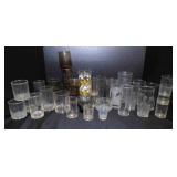 glass cups, shot glasses