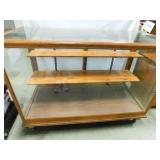 antique mercantile display cabinet 59 x 27 x 42