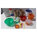 vintage, newer Tupperware bowls