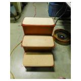 3 step wood dog stairs