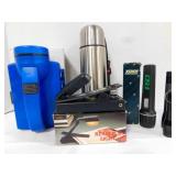 Desk top reader light; flashlight tool combo