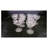 set of 12 champagne stemmed 3ï¿½" glasses