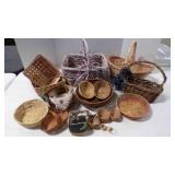 wicker baskets handled/not multi sized