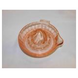 Vintage pink depression juicer