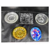 5 Vintage decorative ashtrays