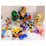 Baby Bop; Beast; Big Bird; Furby; woody
