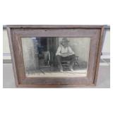 black, white photo by Robert R. Odell framed in