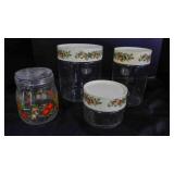 3 Vintage Spice Of Life canisters