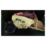 POLO bag; CATOS purse; Basmati Rice burlap bag