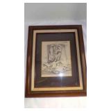 pencil drawing "Drapery Study" by Rebecca Fagg