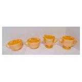 Fire King Peach Lustre - Creamer, Open Sugar