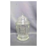 Indiana Glass Heavy Clear Panel Apothecary Ginger
