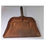 OLD Heavy Duty Metal Dust Pan - Rust And Patina