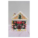 Gingerbread House Ceramic Cookie Jar