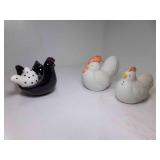 Two Sets Bird Salt & Pepper Shakers - Bisque