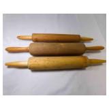 3 wood Rolling Pins