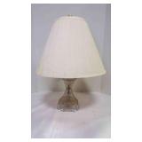 Crystal Glass Table Lamp - Needs New Electric