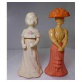 2 AVON Figural Perfume Bottles BOTH Full -