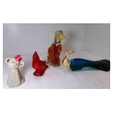 3 AVON Animal Cologne Bottles - Peacock w/Some