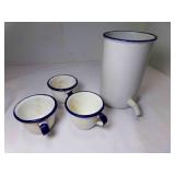 Federal Baby Dear Porcelain Enamelware Chamber