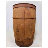 Primitive wood Nail Keg 17" x 10" Dia at the top